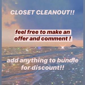 CLOSET CLEANOUT AND SALE